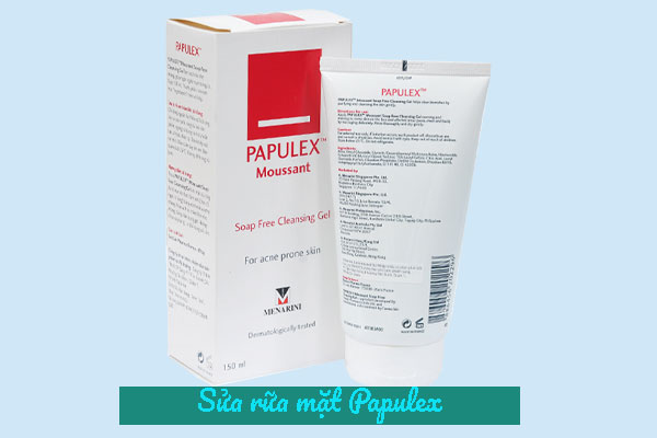Sửa rữa mặt Papulex