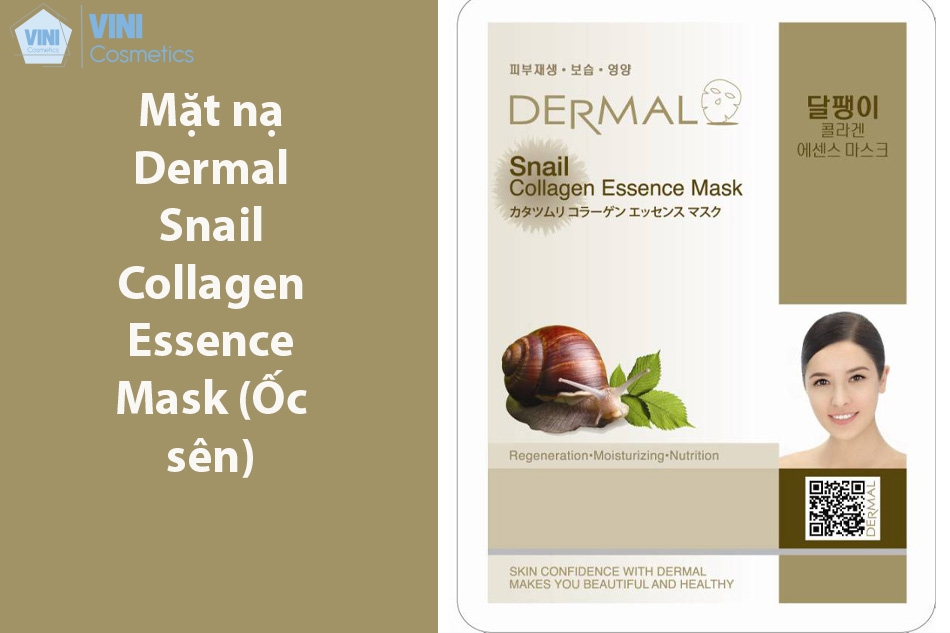 Mặt nạ Dermal Snail Collagen Essence Mask (Ốc sên)
