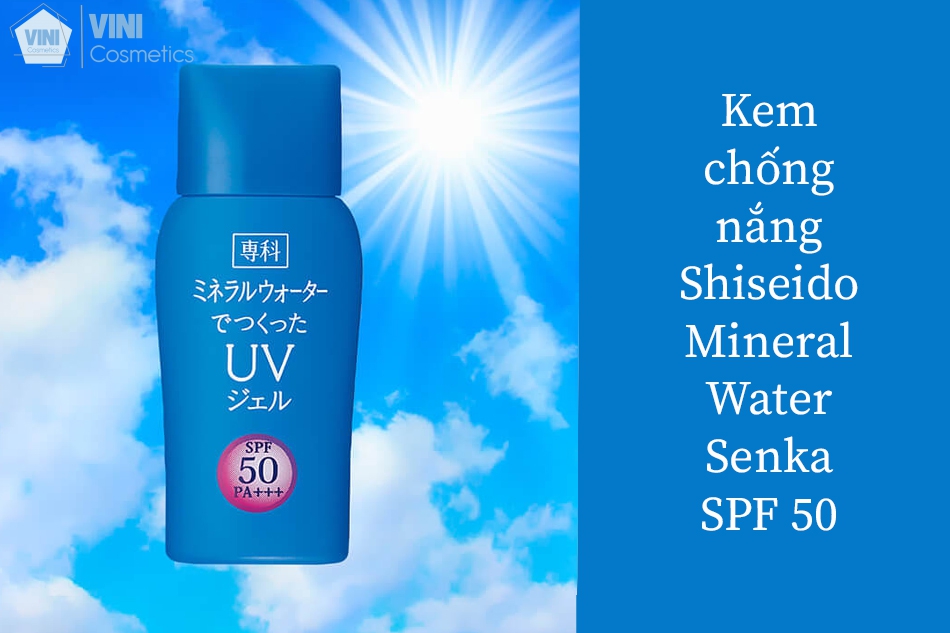 Kem chống nắng Shiseido Mineral Water Senka SPF 50