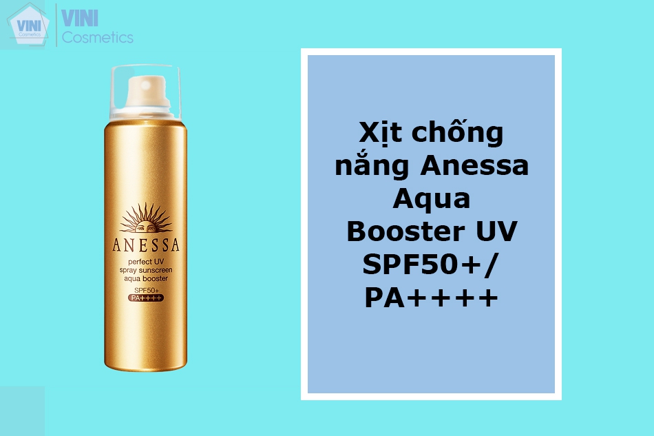 Xịt chống nắng Anessa Aqua Booster UV SPF50+/ PA++++