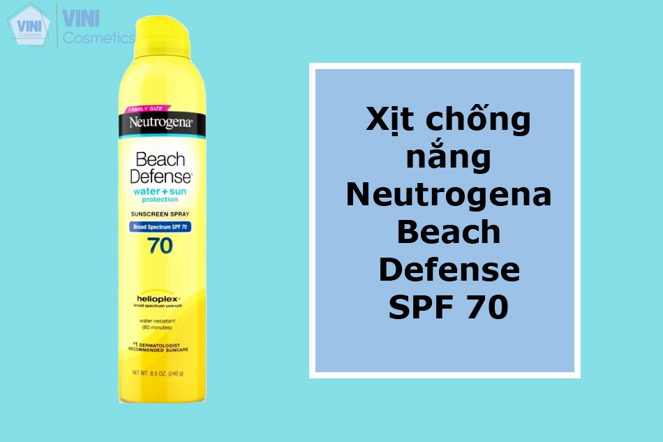 Xịt chống nắng Neutrogena Beach Defense SPF 70