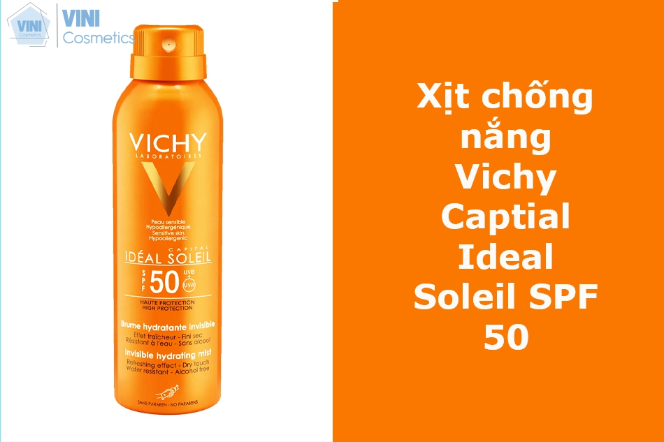 Xịt chống nắng Vichy Captial Ideal Soleil SPF 50
