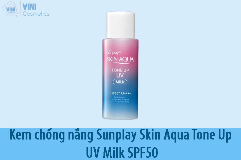 Kem chống nắng Sunplay Skin Aqua Tone Up UV Milk SPF50