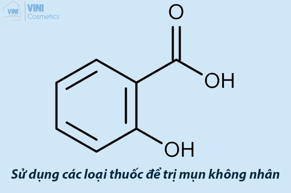 Sử dụng các loại thuốc để trị mụn không nhân